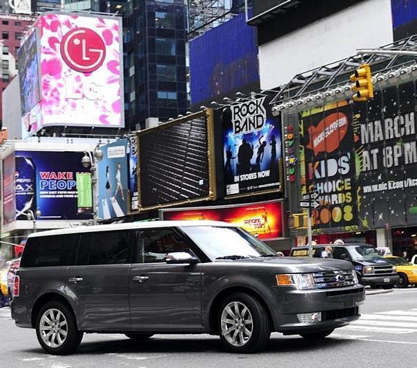 The all-new 2009 Ford Flex on the streets of New York City.